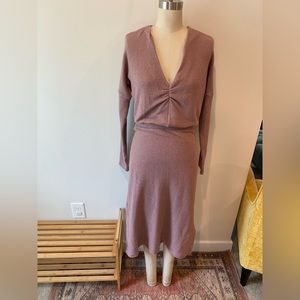 ERI + ALI Purple sweater dress